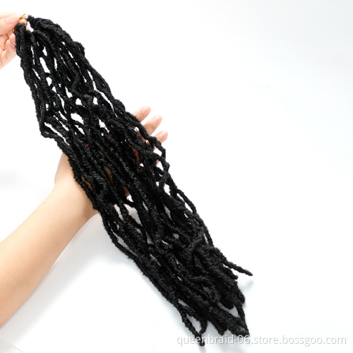 36Inch Extended Faux Locs for Nu Soft Locs Crochet Hair Natural Locs Crochet Braids Pre Looped Synthetic Hair
